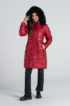 KURTKA DWUSTRONNA WANDA CZERWONO CZARNA