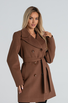 PŁASZCZ DAMSKI AMELIA FLAUSZ CAMEL