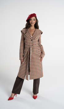 Marzena dluga krata beż